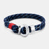Bracelet Ancre Bleu-Gris